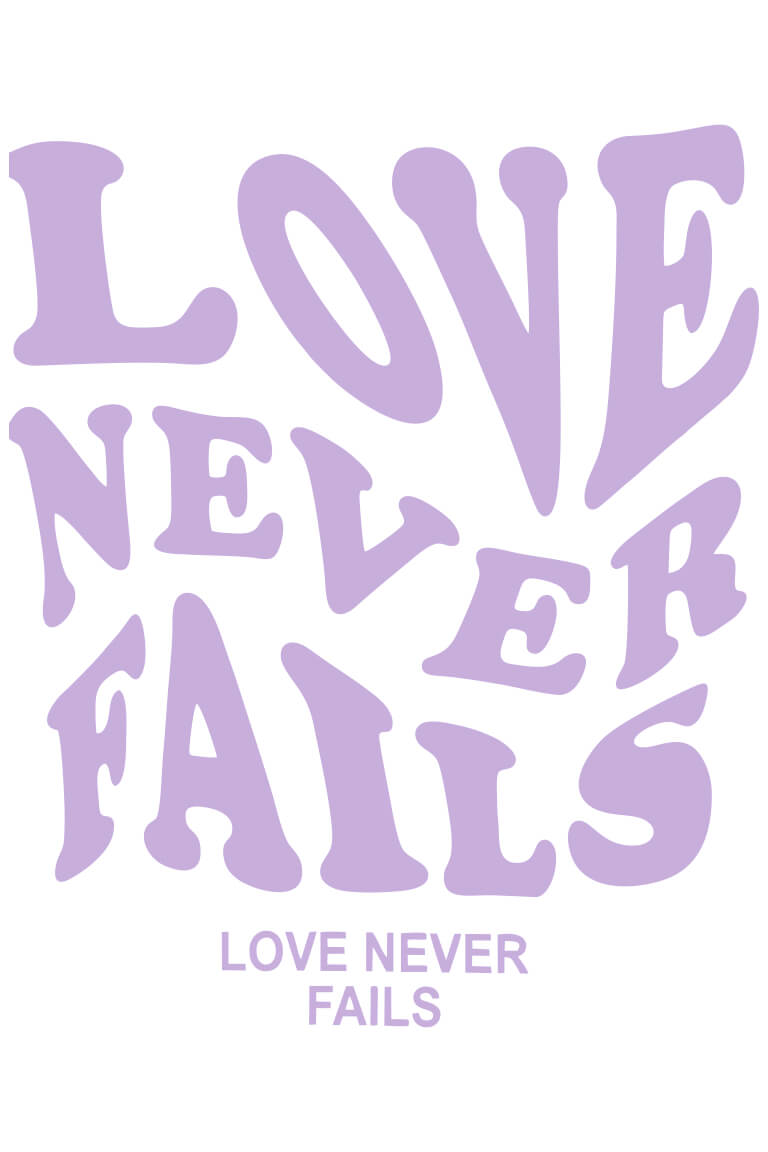 ТЕРМОТРАНСФЕР Love never falls 43х35см