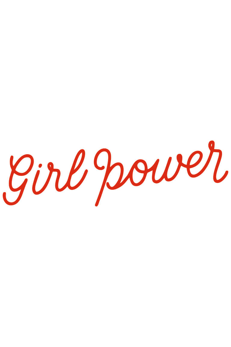 ТЕРМОТРАНСФЕР Girl power красный 40х9см