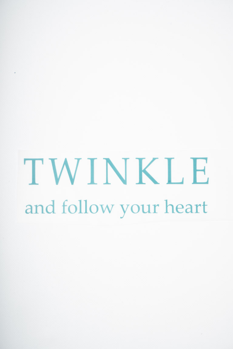 ТЕРМОТРАНСФЕР TWINKLE and follow your heart 24*7,5см