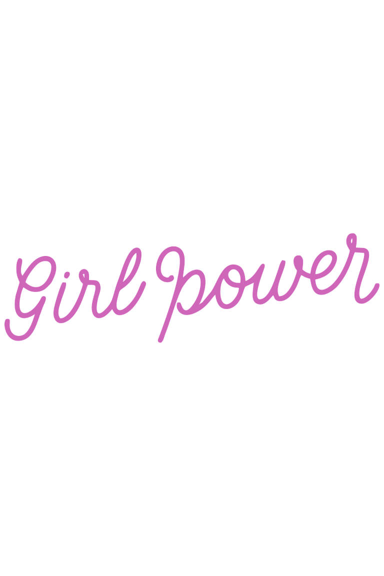 ТЕРМОТРАНСФЕР Girl power фиолетовый 40х9см