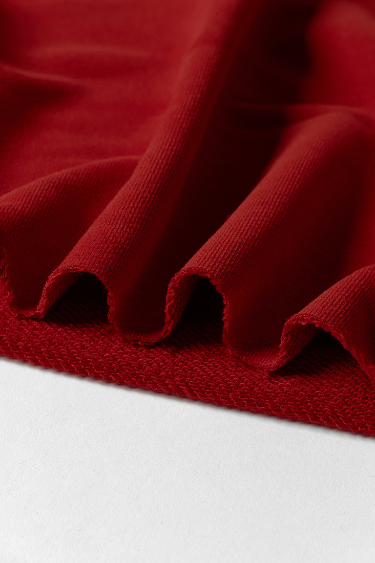 Футер 3х-нитка ПАПРИКА PEACH EFFECT (ПИЧ) 90%хб/10%пэ, 330 гр/кв.м, 195 см