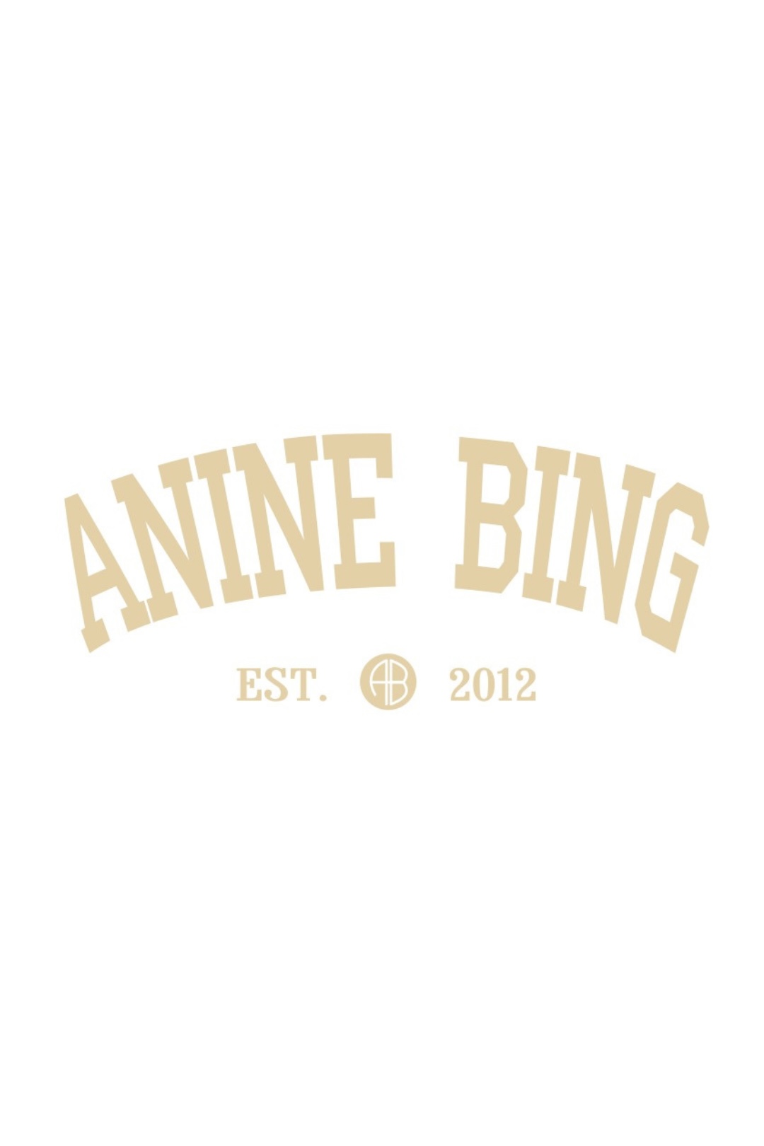 ТЕРМОТРАНСФЕР ANINE BING бежевый 29,5см* 7,5см