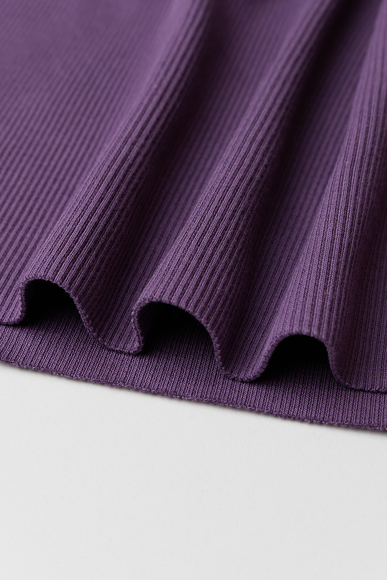 Кашкорсе СЛИВОВО-ЛИЛОВЫЙ 95%хб/5%эл, 400 гр/кв.м, чулок 60 см