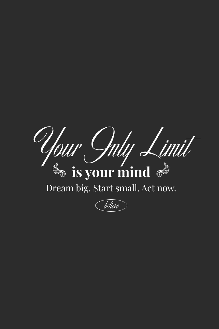 ТЕРМОТРАНСФЕР Your Only Limit  28*14,3см ТЕРМОТРАНСФЕР Your Only Limit  28*14,3см