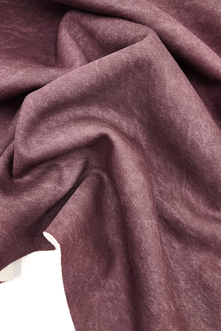 Футер 3х-нитка ДУБЛИРОВАННЫЙ МЕХОМ (плюш) С ЭФФЕКТОМ ВАРКИ/СТАРЕНИЯ ИНЖИР 70%хб/ 30%пэ, 450 гр/кв.м, 175 см