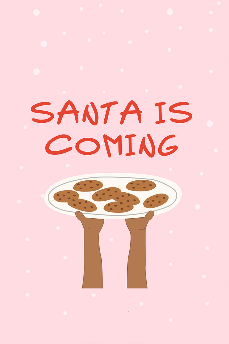 ТЕРМОТРАНСФЕР Новогодний Santa is coming 15*15см