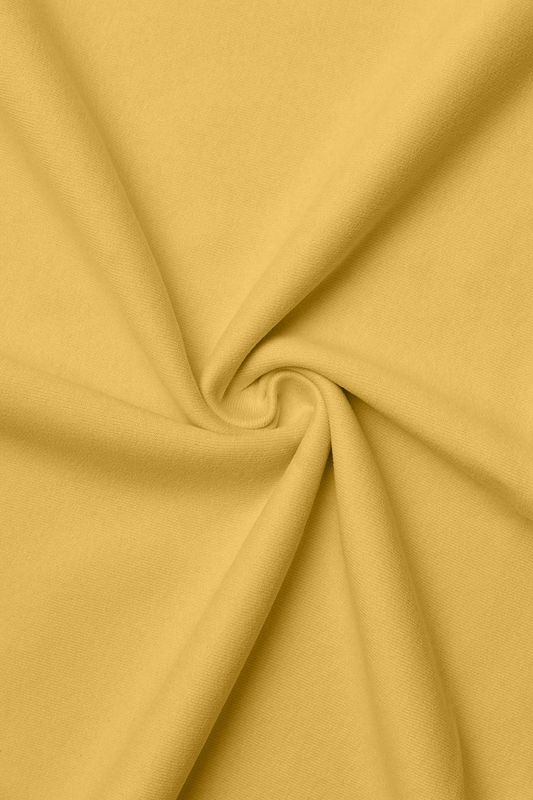 ПЛОТНЫЙ PEACH EFFECT (ПИЧ) Футер 3х-нитка ЖЕЛТОК 90%хб/10%пэ, 360 гр/кв.м, 195 см