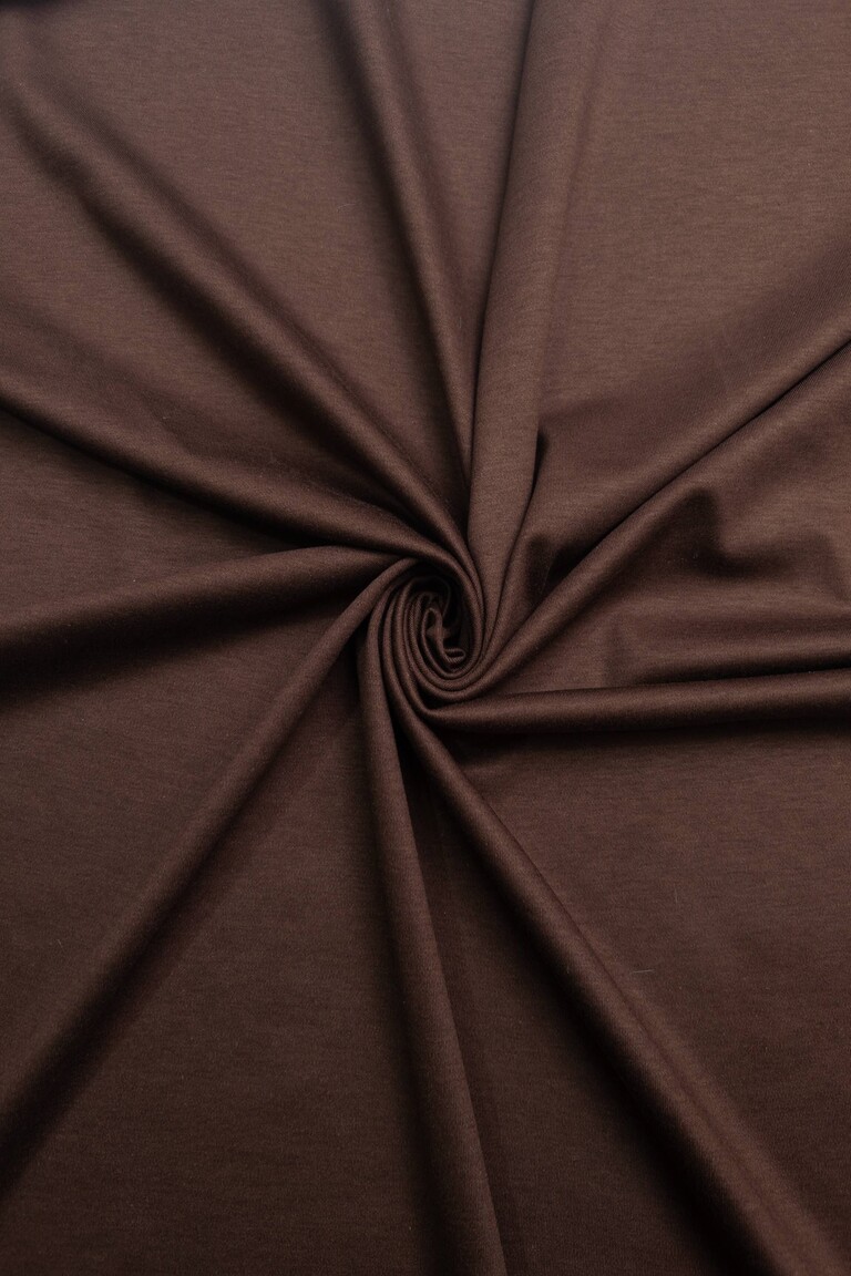 МЕРСЕРИЗОВАННЫЙ ИНТЕРЛОК с Лиоцеллом ШОКОЛАД 240гр 47%хб, 47%лиоц, 6%эл, 180см