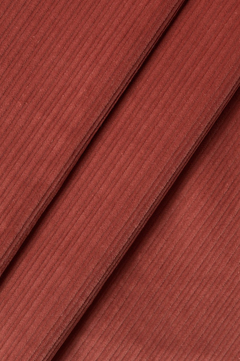 Вельвет (широкая полоска) ТОМАТНЫЙ 98%хлопок 2%эл, 330гр, 142см