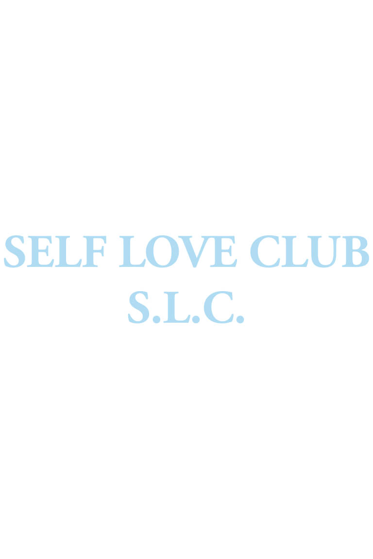 ТЕРМОТРАНСФЕР Self love club голубой 19,5*4,5см