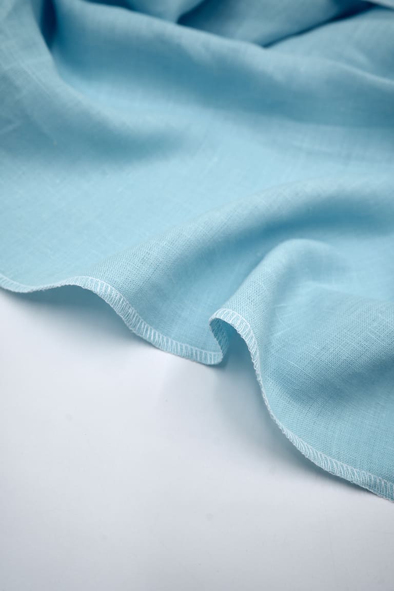 ОТРЕЗ 1,5м (ЛЁН 100% костюмный НЕБЕСНЫЙ 185гр, 150см) ОТРЕЗ 1,5м (ЛЁН 100% костюмный НЕБЕСНЫЙ 185гр, 150см)