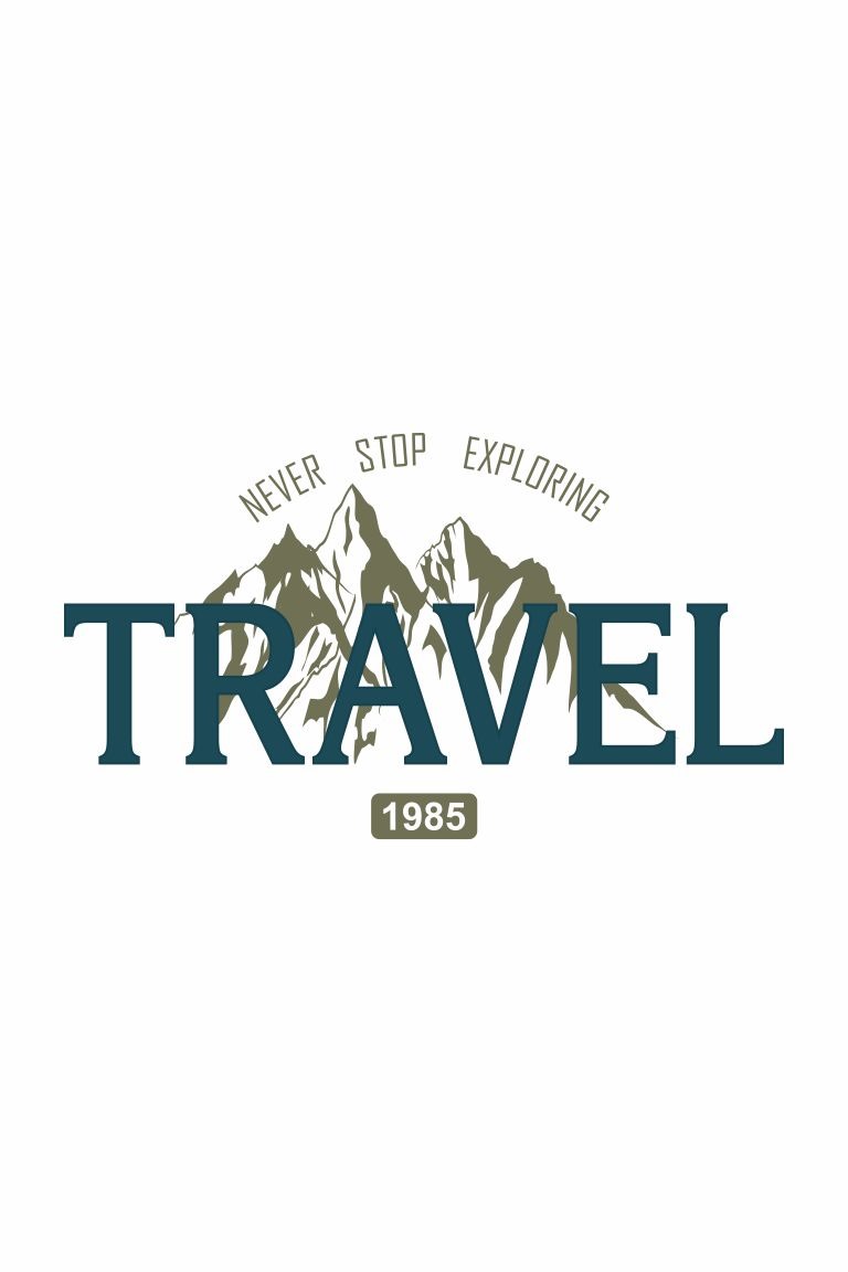 ТЕРМОТРАНСФЕР Never stop exploring TRAVEL 25*14см