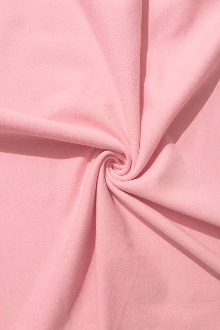 Футер 3х-нитка С ЕВРОНАЧЕСОМ КЛУБНИЧНЫЙ ЙОГУРТ PEACH EFFECT (ПИЧ) 90%хб/10%пэ, 370 гр/кв.м, 185 см