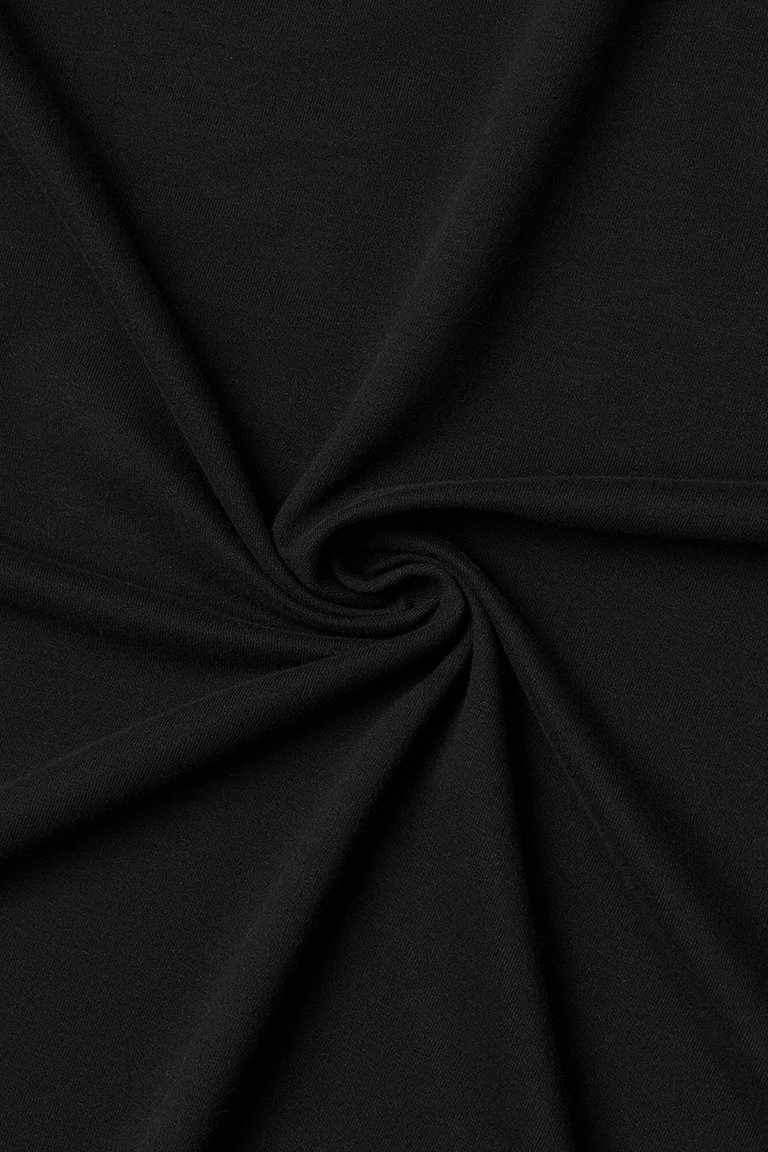 Футер 2х-нитка ЧЕРНЫЙ БАРХАТ PEACH EFFECT (ПИЧ) 95%хб/5%эл, 250 гр/кв.м, 180 см