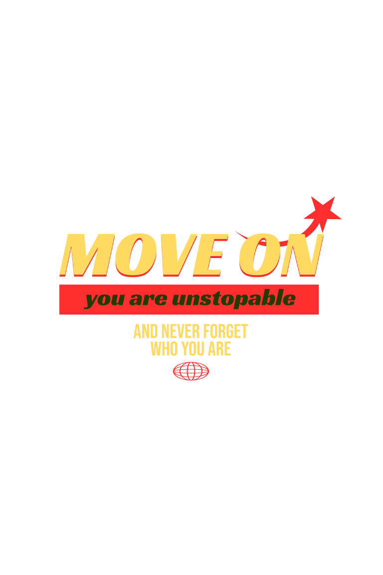 ТЕРМОТРАНСФЕР MOVE ON Желтый  28см*18,3см