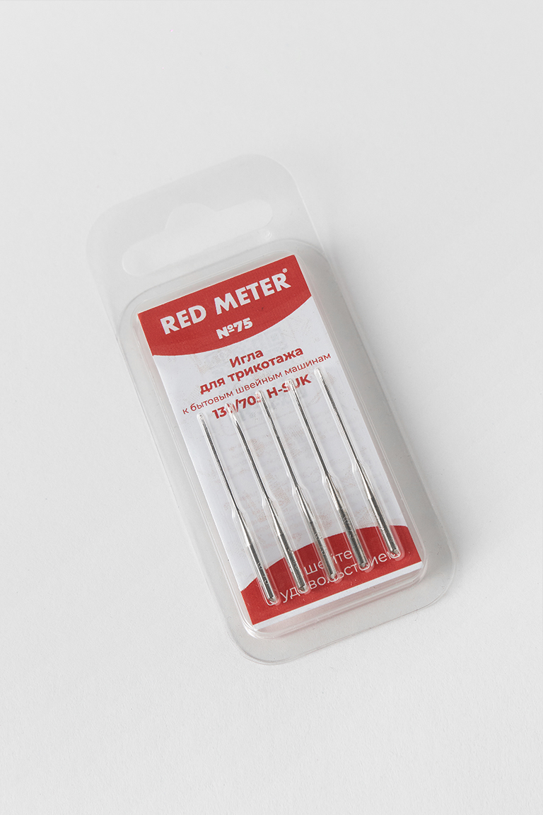 Набор игл RED METER Для трикотажа модель 0220-05(130/705Нsuk) №75 - 5шт