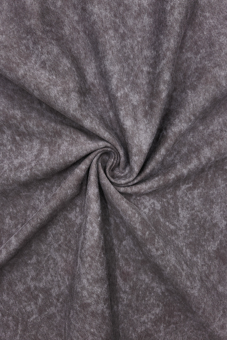 ОТРЕЗ 0,8 ПЛОТНАЯ Кулирная гладь С ЭФФЕКТОМ ВАРКИ/СТАРЕНИЯ СЕРЫЙ 100%хб, 270 гр/кв.м, 180 см