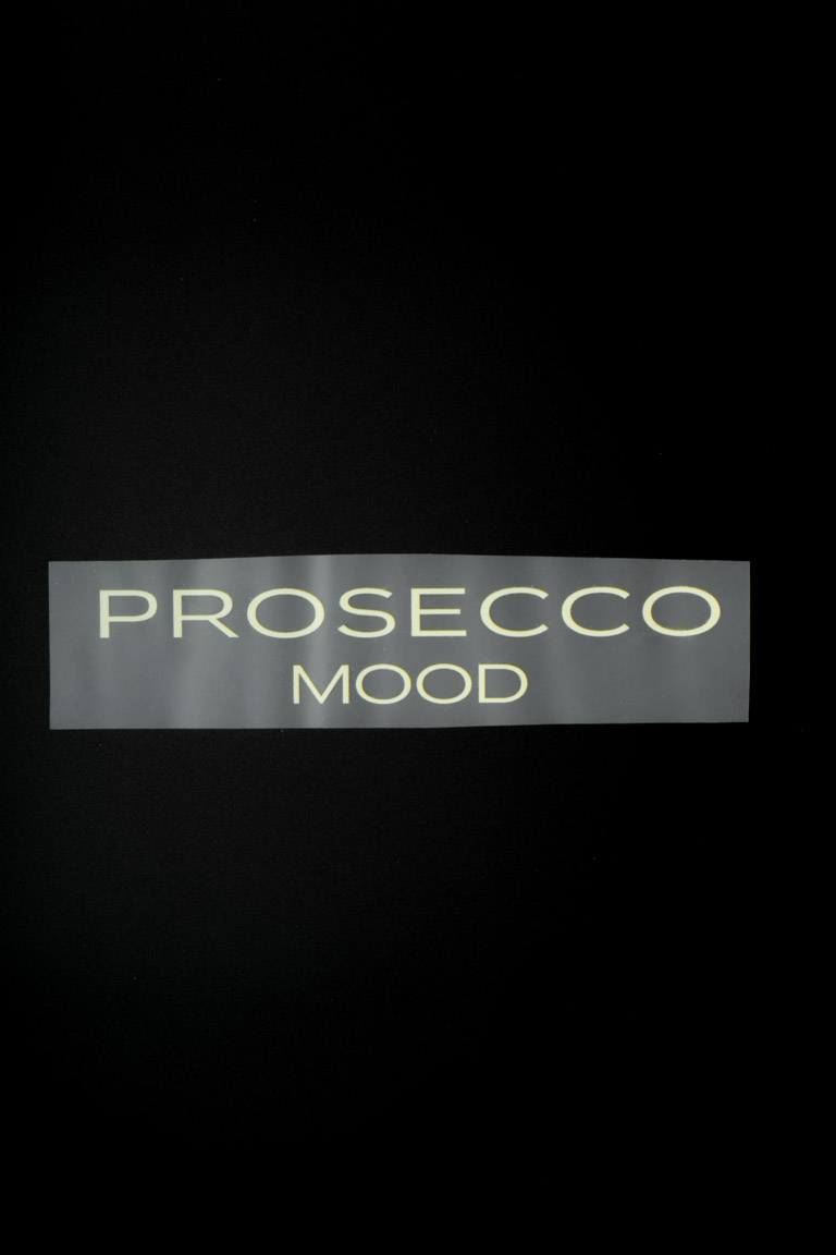 ТЕРМОТРАНСФЕР Prosecco mood золотой 19,5 * 4см