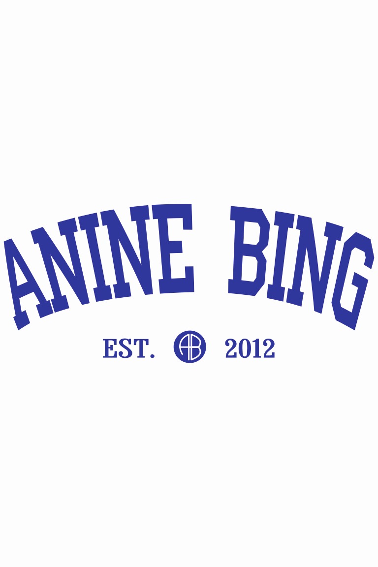 ТЕРМОТРАНСФЕР ANINE BING синий 29,5см* 7,5см