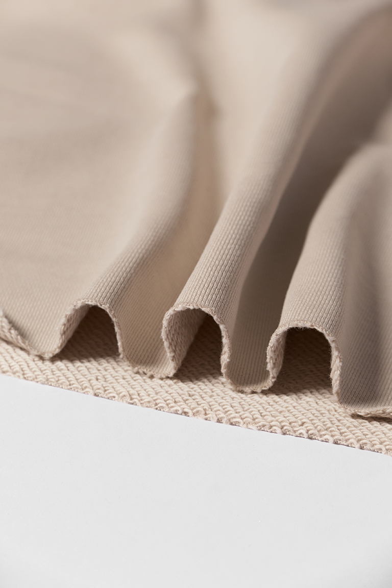 СУПЕР ПЛОТНЫЙ Футер 3х-нитка РИСОВАЯ МУКА 100%хб, 470 гр/кв.м, 195 см