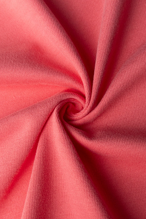 PEACH EFFECT (ПИЧ)  Кулирная гладь КОРАЛЛОВЫЙ 100 хб, 240 гр/кв.м, 185 см