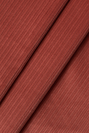 Вельвет (широкая полоска) ТОМАТНЫЙ 98%хлопок 2%эл, 330гр, 142см