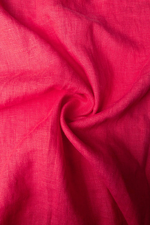 ЛЁН 100% костюмный с эффектом мятости АРБУЗНЫЙ ФРЕШ 185гр, 150см